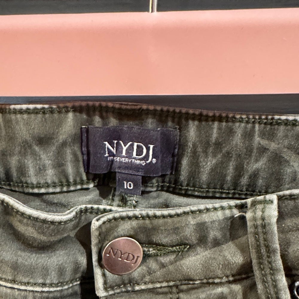 NYDJ Olive Camouflage Jeans - Picture 2 of 4